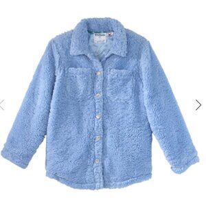 Women's Magnetic Button Front Shacket - Missing decor button - check pictures